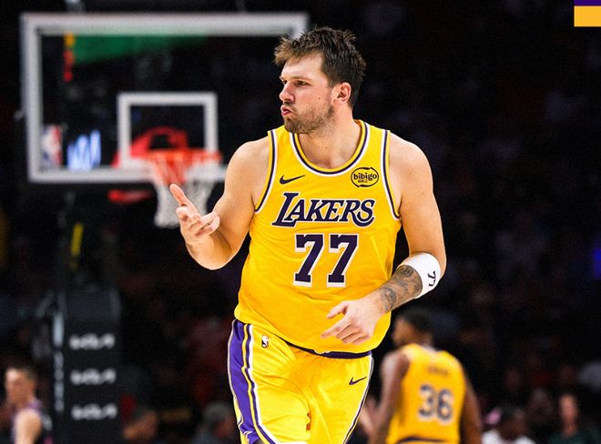 湖人8连胜东契奇砍60分 詹姆斯里程碑之夜助球队